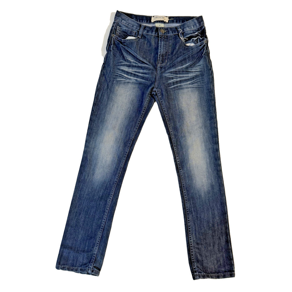 Hollister Distressed Whisker Jeans Dark Wash‎ Womens 14 Stretch Denim Y2K